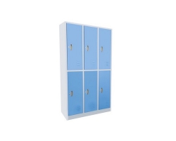 Six-door locker